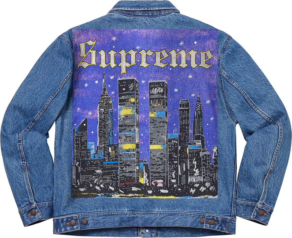 New York Painted Trucker Jacket view 3